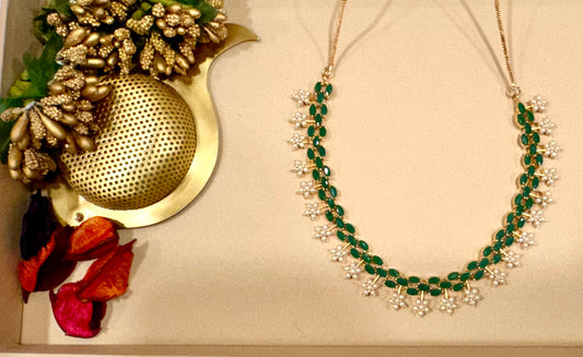 Emerald Bloom Jewellery Set
