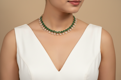 Emerald Bloom Jewellery Set