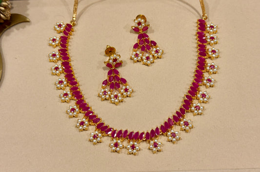 Red Roshni Ruby Bloom Set