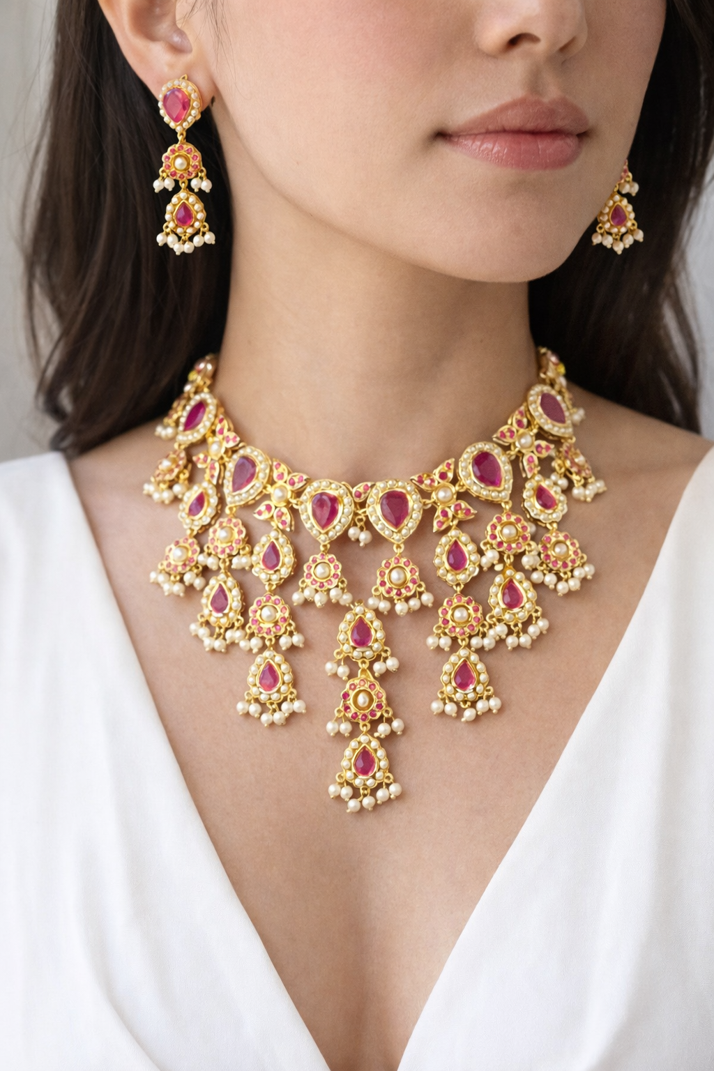 Ruby Mehvah Jadau Jewellery Set