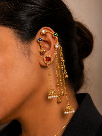 Kalira Multicoloured Ear Drapes