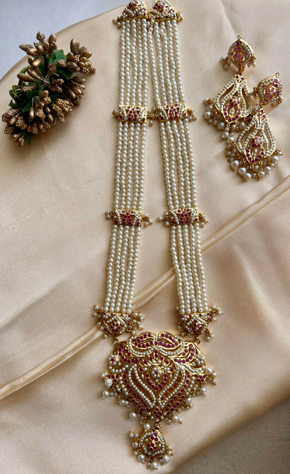 White Ruhani Haar Jewellery Set