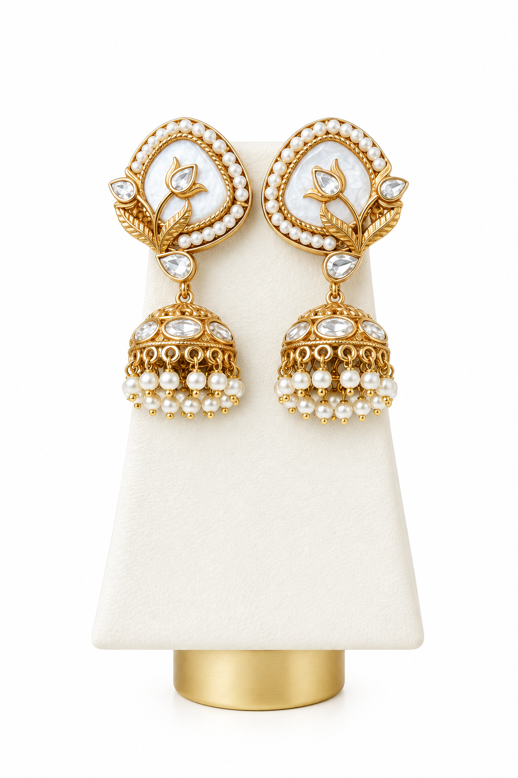 Aabha Mother of Pearl Jhumkas