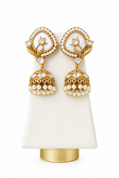 Aabha Mother of Pearl Jhumkas