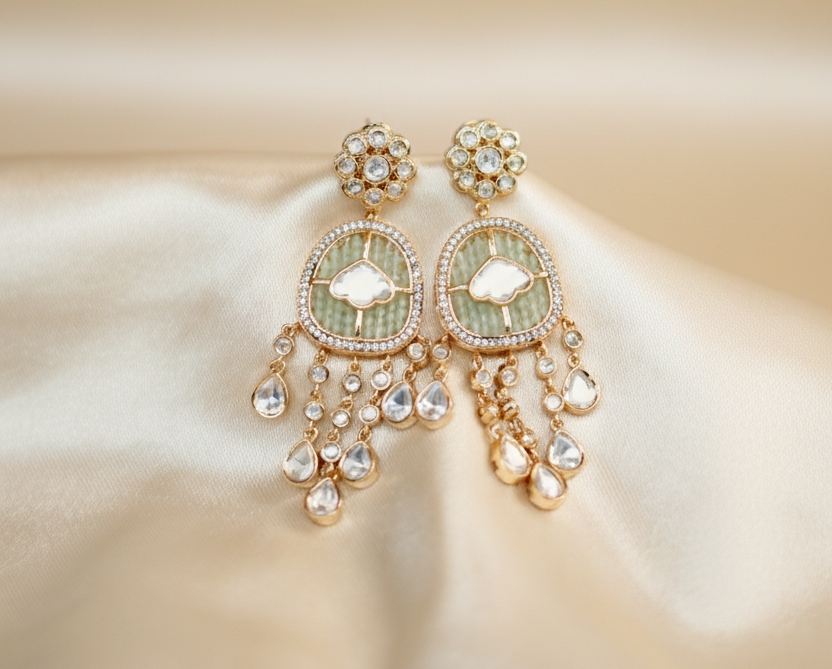 Mint Tara Kundan Jewellery Set
