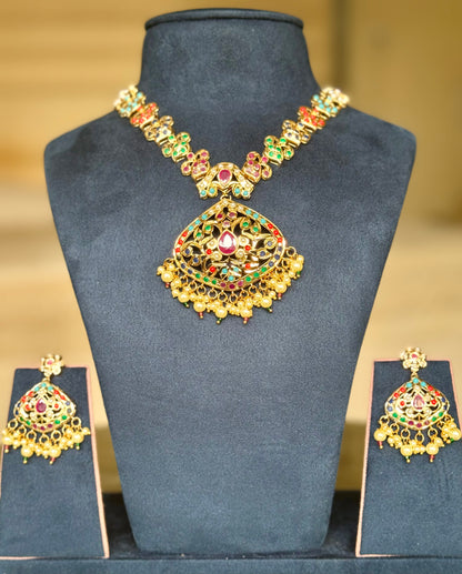 Navratan Saanjh Rajwada Jewellery Set