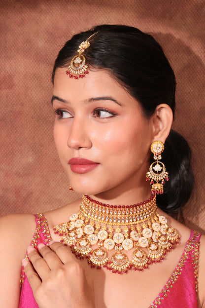 Jharokha Royale Kundan Jewellery Set