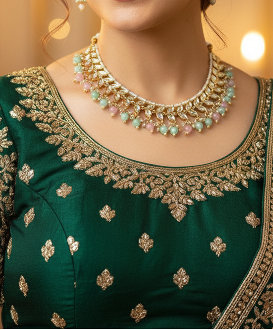 Pink Mint Gulbahar Grace Jewellery Set