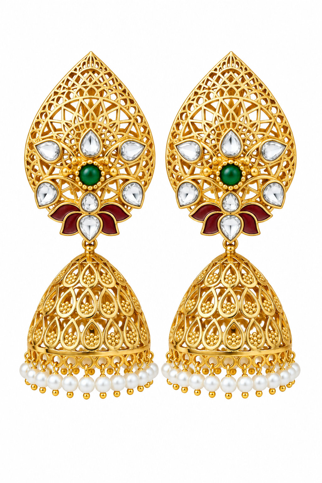 Meher Kundan Jhumkas
