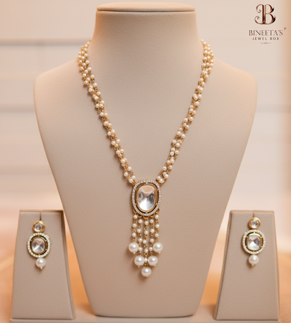 Noorani Pearl Drop Jewellery Set