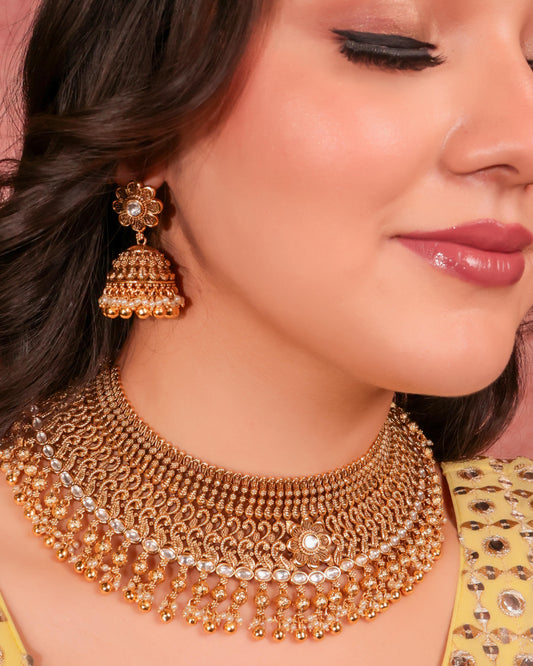 Golden Gharana Jewellery Set
