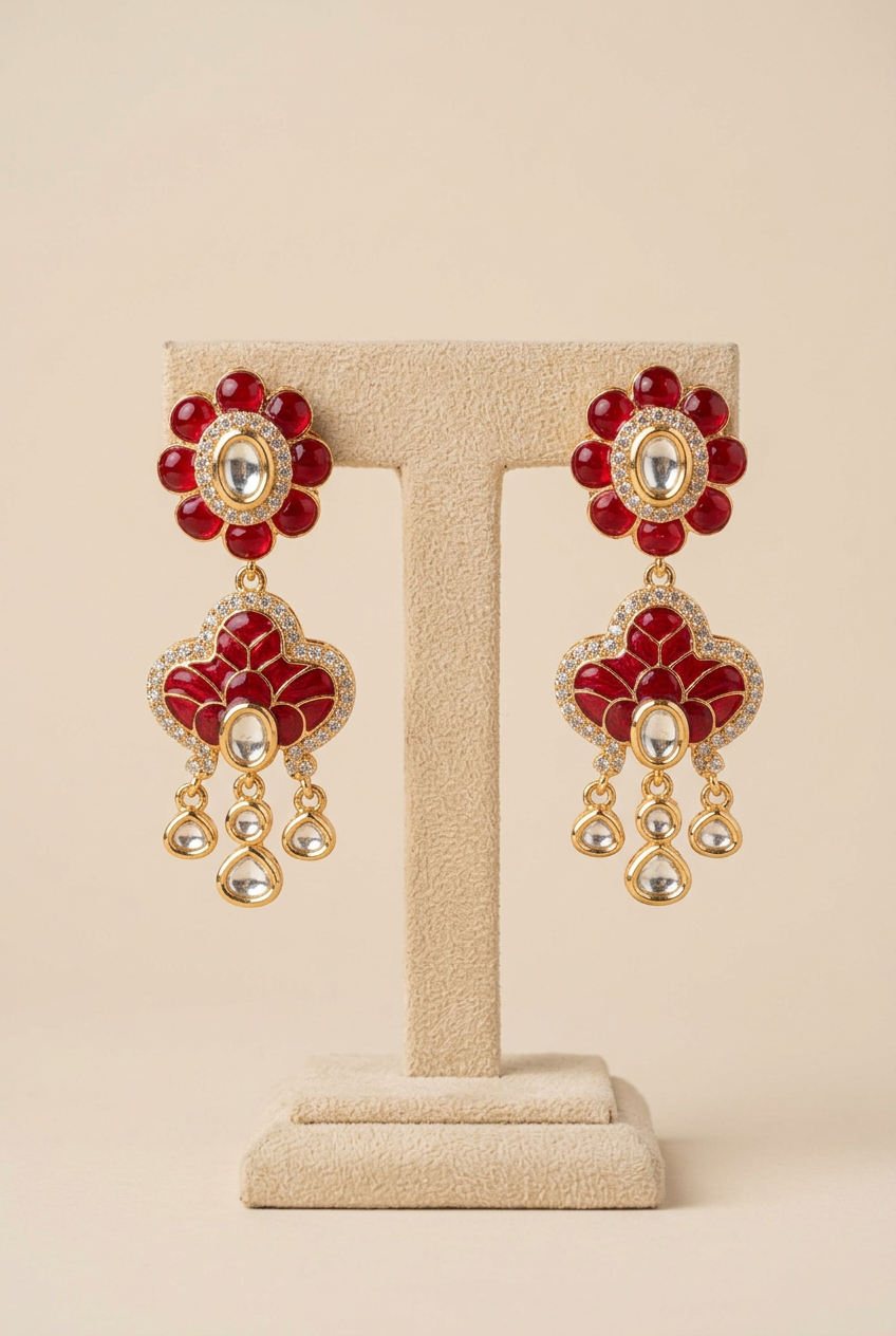 Ruby Zehra Crystal Jewellery Set