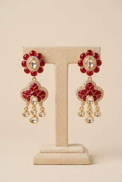 Ruby Zehra Crystal Jewellery Set