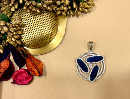 Blue Prism Orbit Pendant Set