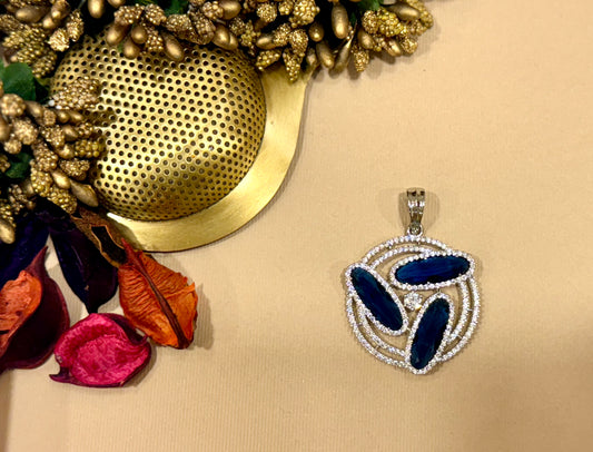 Blue Prism Orbit Pendant Set