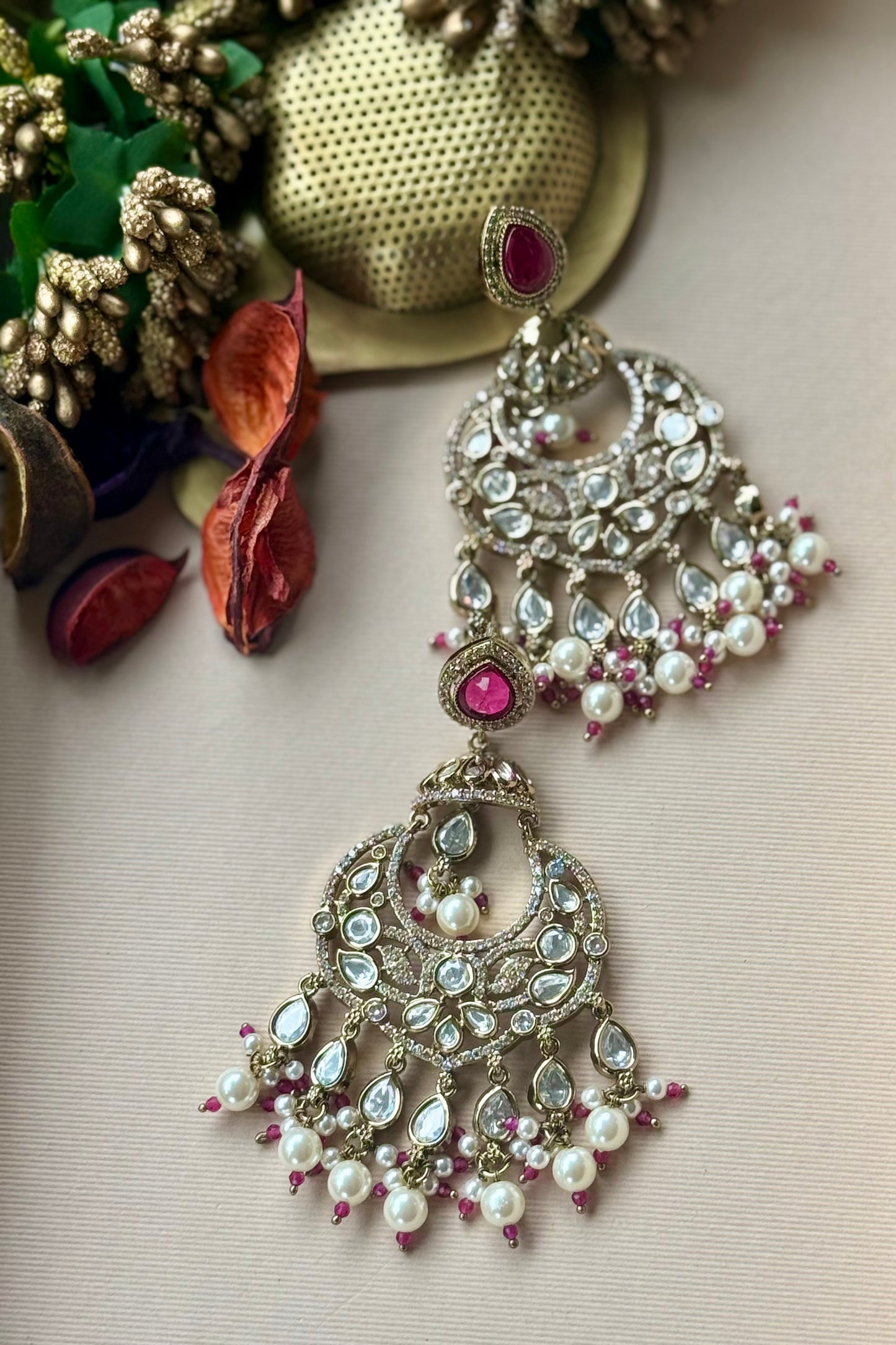 Shyara Ruby Jewellery Set