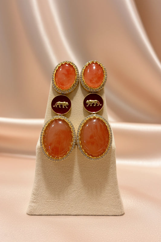 Aurevia Tiger Statement Earrings