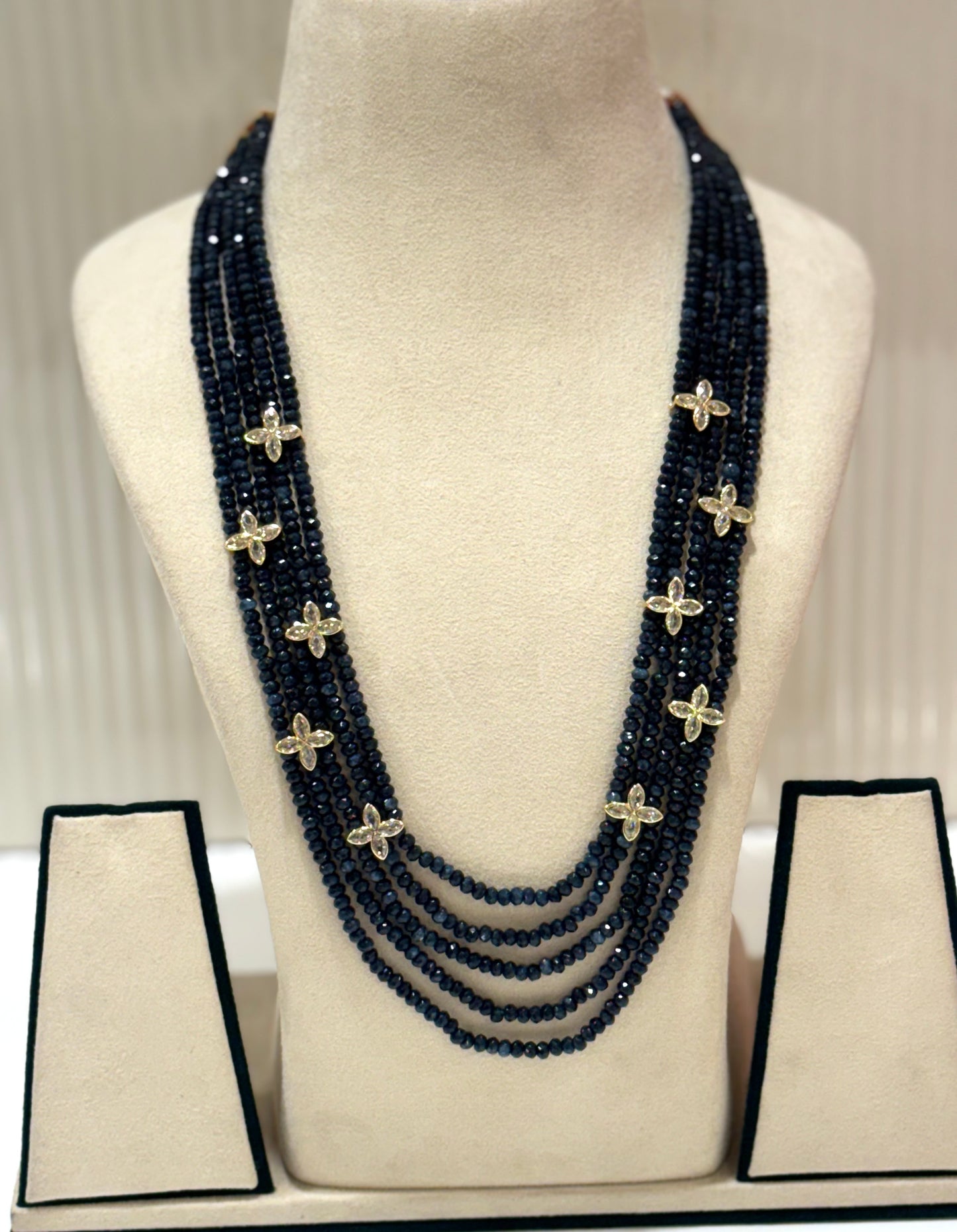 Blue Sapphire Aahira Strand Mala