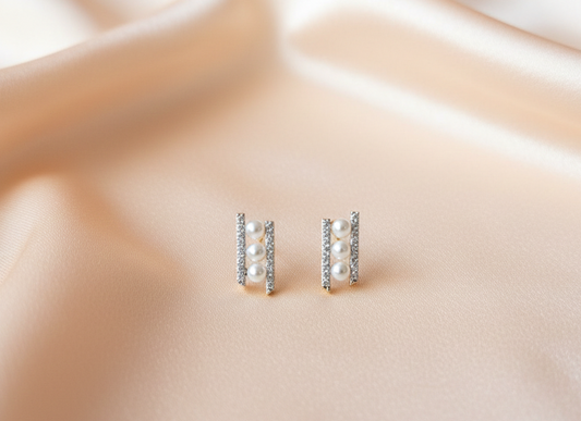Avery Pearl Bars Earrings
