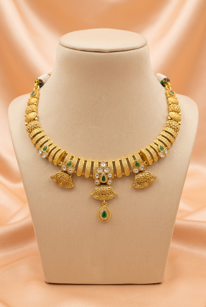 Eshani Temple Bloom Jewellery Set