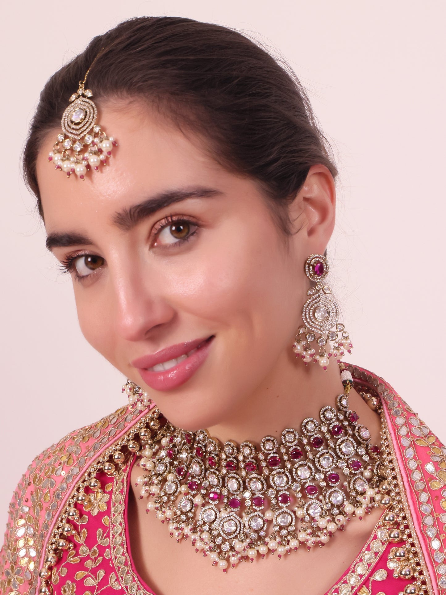 Roselle Heirloom Kundan Choker Set