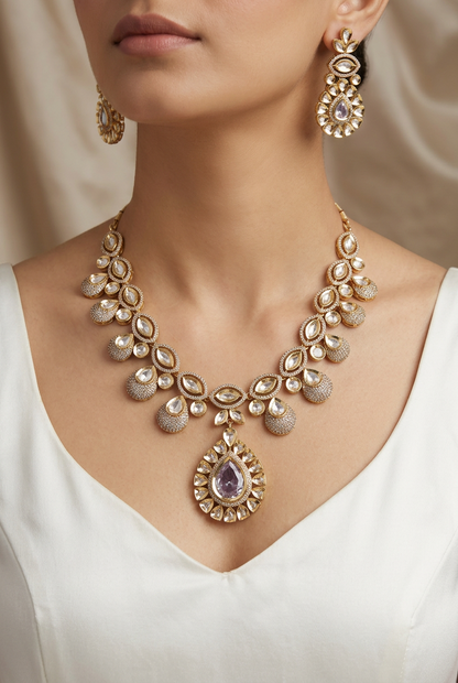 Champaigne Zarina Glow Necklace Set