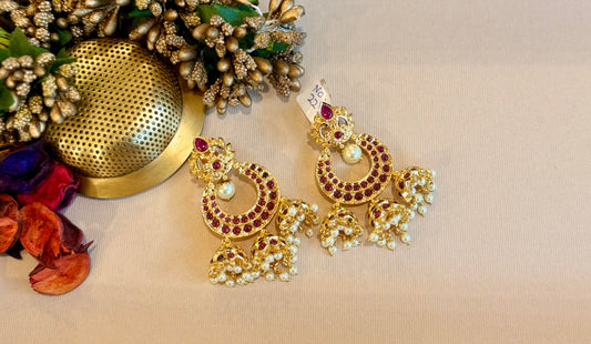 Raga Ruby Jhumkas
