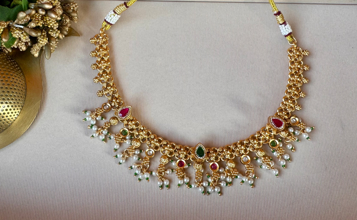 Rajwada Gold Festive Jewellery Set