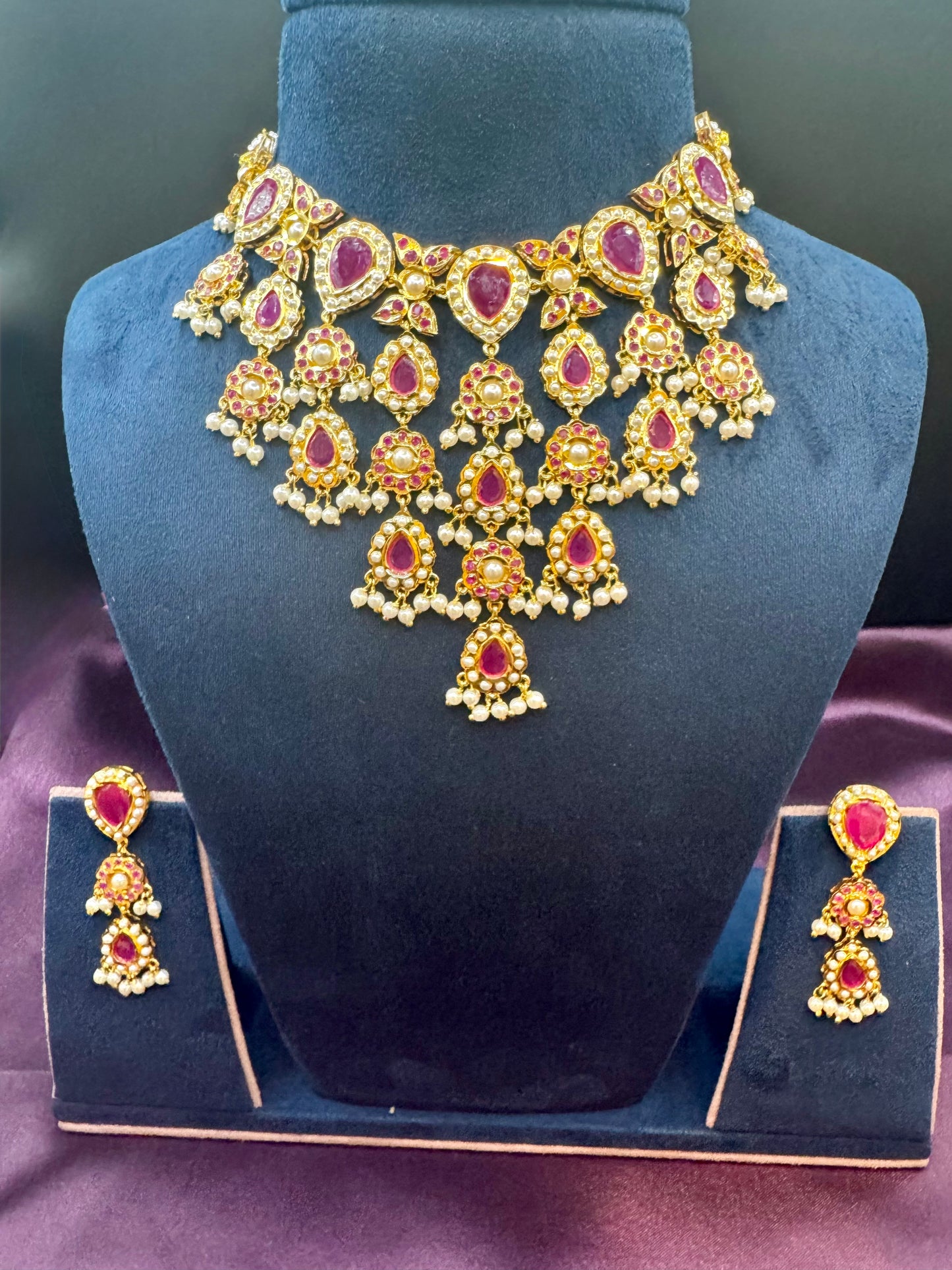 Ruby Mehvah Jadau Jewellery Set