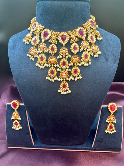 Ruby Mehvah Jadau Jewellery Set