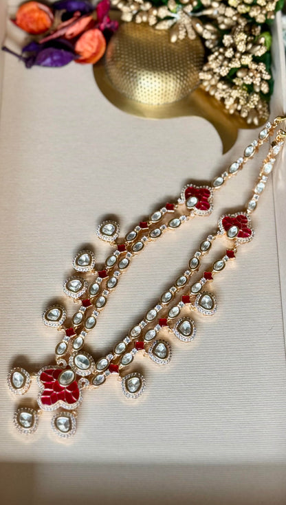 Ruby Zehra Crystal Jewellery Set