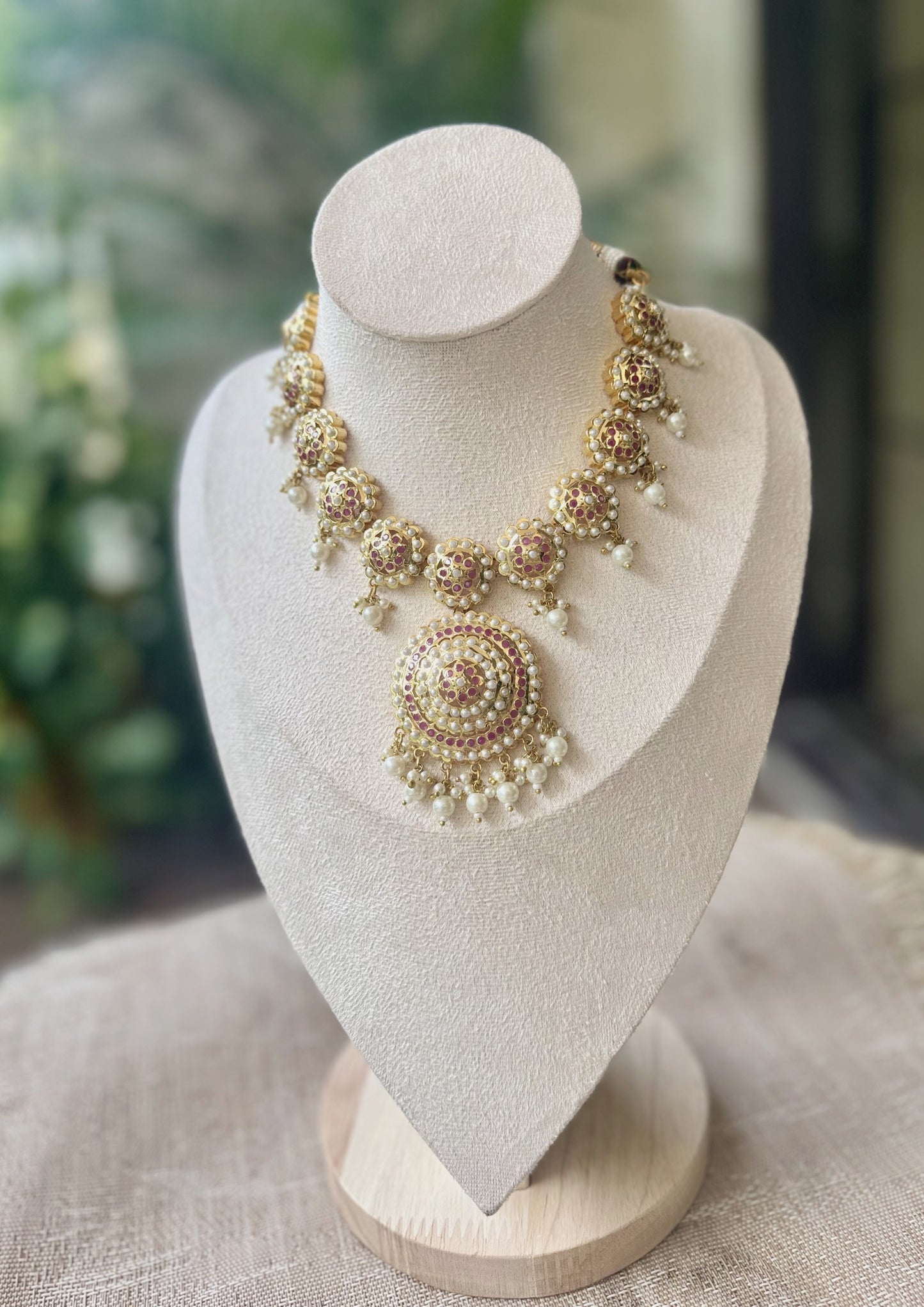 Chandrika Mandala Ruby Jewellery Set