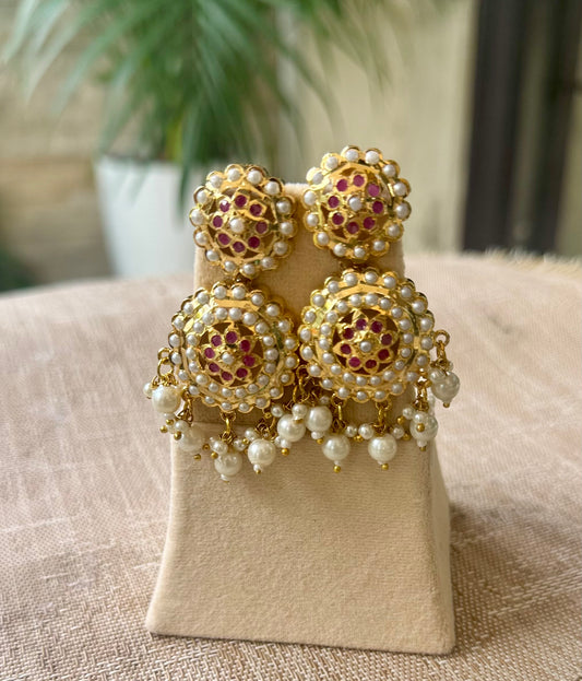 Chandrika Mandala Ruby Jewellery Set