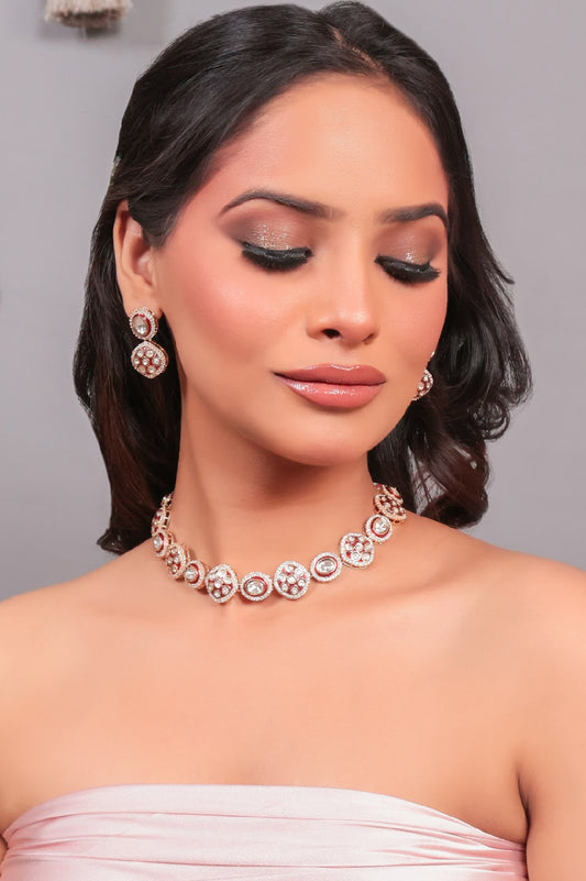 Red Zareen Glow Jewellery Set