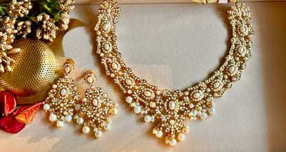 Ivory Sitara Kundan Pearl Set